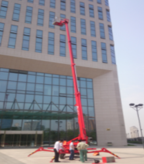 23m Spider Boom Lift for Beijing Municipal Government Service Center (Liuliqiao)